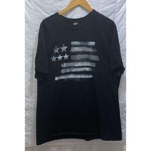 USA‎ Distressed Flag Men 2XL Hanes Perfect T Shirt Patriotic American Tee